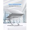 Adjustable Rotating Laptop Stand – Ergonomic Desk Riser for MacBook & PC