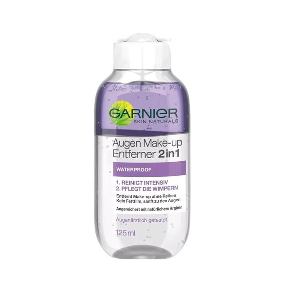 Garnier Skin Naturals Eye Makeup Remover 2in1, 125ml-