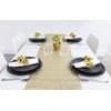 Toyland® 150cm x 33cm Gold Mesh Table Runner - Everyday / Christmas Tableware - Table Decorations