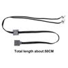 EMSea 2PCS LED Light Link Line Cable Technic Power Function Compatible with Lego 8870 Train Vehicle Bricks Building Blocks Toy 50cm