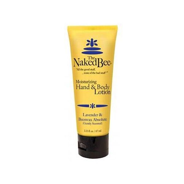 Naked Bee Hand & Body Lotion 2.25 Oz. -  Lavender & Beeswax Absolute