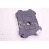 Vinyl Split Block Mini Mount Offset Indigo 5" x 6.75" OD 3.25" x 5" ID