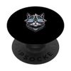 Less Drama, More Techno – Cat-Level Chill - Level Loud PopSockets Adhesive PopGrip