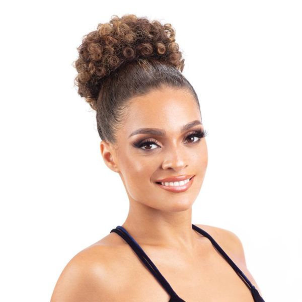 MODELMODEL Human Hair Blend Drawstring Ponytail Miss Divine Retro (Dark Brown 2)
