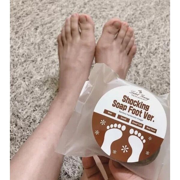 LABEL YOUNG Shocking Foot Soap 100g Foot Exfoliate Foot odor care Foot Care NEW