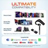 Delton 90X Wireless Noise Canceling Bluetooth Headset with Carrying Case - Black