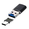 CABLECC USB 3.0 to Micro SD SDXC TF Card Reader with Micro Type C USB-C OTG Adapter for Tablets/Phones