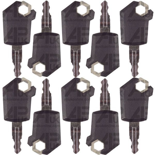 10x Key Replacement for CAT Caterpillar Dozer Backhoe Excavator Skid Steer Loader 5P8500