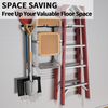 Folding Chair Storage Rack Wall Mount - 2 Pack 240 LBS Capacity