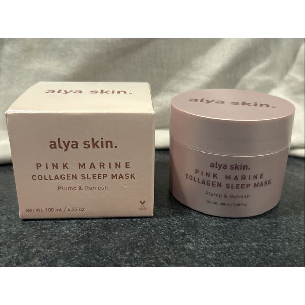 alya skin. PINK MARINE collagen sleep mask -PLUMP & REFRESH 100mL /4.23oz SEALED