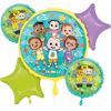 Anagram Cocomelon 5pc Foil Balloon Bouquet