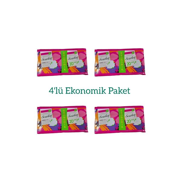 Günlük Ped Scarlet 20 Li Padet 4 Adet