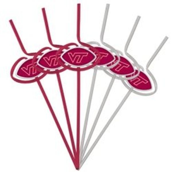 Pangea Brands Virginia Tech Hokies Team Sipper Straws