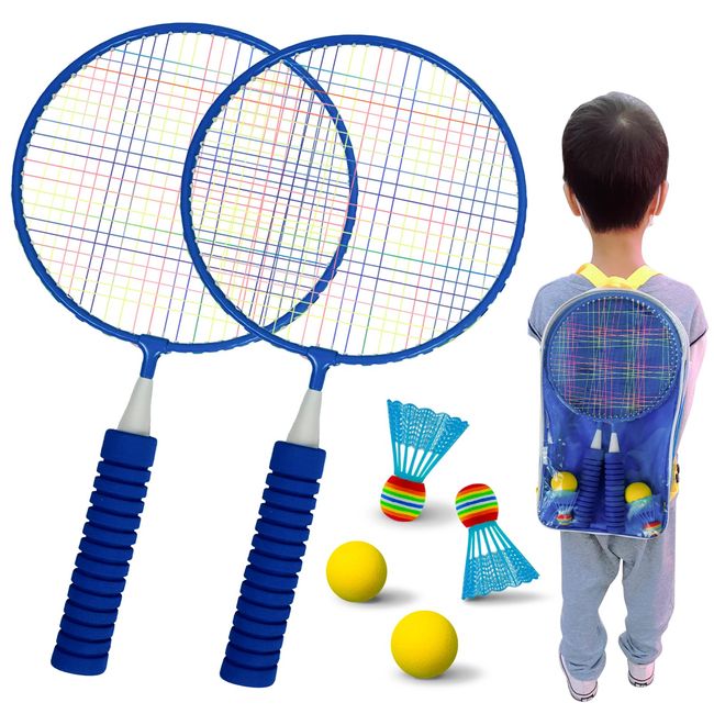 roseddy Badminton Racket for Kids, Lightweight Badminton Racket Set, Children, Parent and Child Badminton Set, Children, Badminton, Tennis Racket, Parent-child Play, Outdoor Badminton, Sports