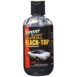  Forever Black Black-Top Gel with Applicator - Black Convertible  Top Dye for Restoring Black Color of Car Top : Automotive