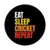 Eat Sleep Cricket Repeat PopSockets Adhesive PopGrip