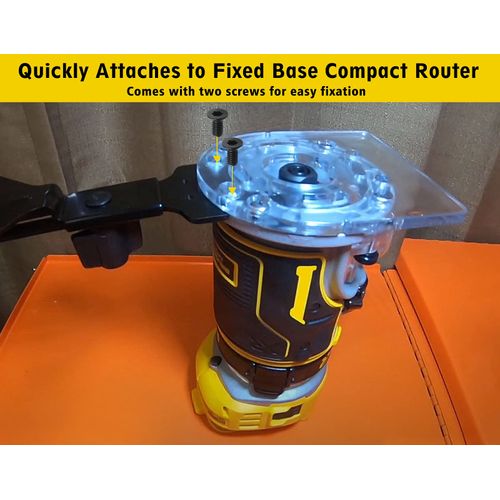 Router Edge Guide for Fixed Base Compact Router (DNP618), Straight Edge Guide for Quickly Attached to Router Fixed Base