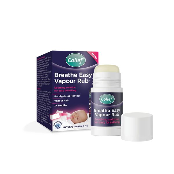 Colief Breathe Easy Vapour Rub - Decongestant Solution for Easy Breathing - Infants 3+ Months - Contains Eucalyptus and Menthol