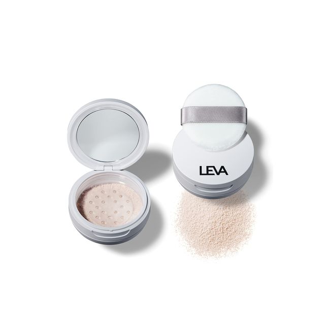 LEVA Face Powder UV [Shine Prevention Sunscreen Container with Mirror] Men's SPF 50+PA++++ Sebum Keeps Skin Smooth, Sensitive Skin, No Barre, Transparent Type, BB Cream Prevents Roughness, Facial Cleansing (Face Powder)