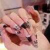 24 Piece Set Nail Tip, Black Nail Tip, Trapezoid Style, Coming of Age of Arts, Receptions, Parties, After-parties, Weddings