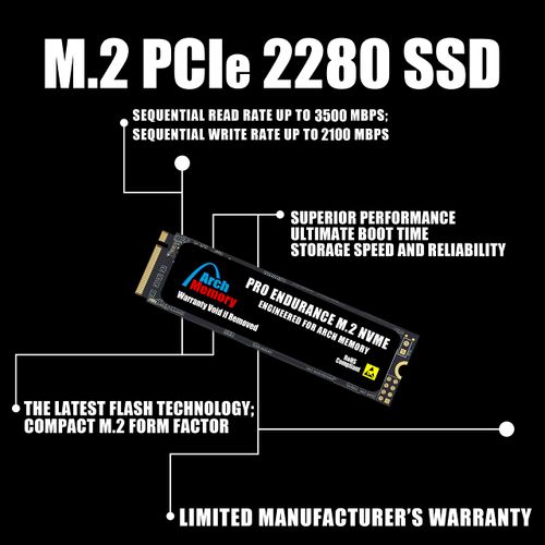 Arch Memory Replacement for Dell SNP112P/1TB AA615520 1TB M.2 2280 PCIe (3.0 x4) NVMe Solid State Drive for Latitude 5520