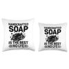 Handcrafted Soap Is The Best No Lye Soaps Making Soapmaking Throw Pillow