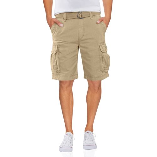 Unionbay Men's Survivor Belted Cargo Short, Desert, 38