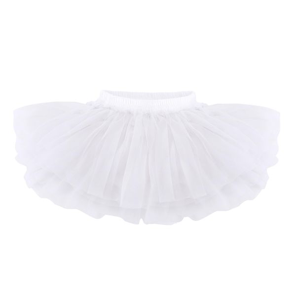 Toddlers Tulle Tutu Skirt for Girls for Baby Girl 6 to 24 Months White