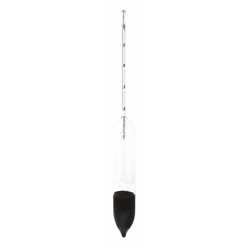 Vee Gee 6613-I Alcohol Hydrometer, 60-80% Proof Range, Internal Revenue Size I, 0.2% Subdivision, 305 mm Length