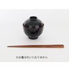 Absorption Bowl Turtle Shell Black Inner Vermilion Microwave Compatible Capacity 7.8 fl oz (200 ml)
