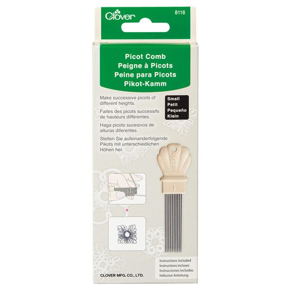 Clover Picot Comb, Taupe