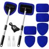 11Pcs Windshield Cleaner Tool Car Window Cleaning Wash Kit with 6 Reusable Micro