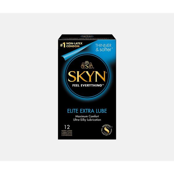 SKYN Elite Extra Lube Non-Latex Condoms, 12 Count