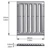 Grid, Drip Tray, Stainless, 3.1"x3.9", 5004118