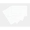 Silvine A6 White Record Cards - Lined with Headline, 100 Cards Per Pack (Size 6x4")