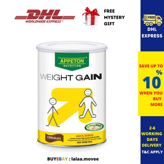 6 X 900g Appeton Weight Gain Powder for Adults Increase Body Weight DHL Express