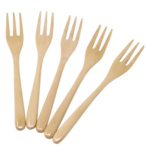 White House Wooden Pasta Forks, Set of 5, Length 193mm