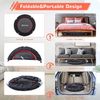 Foldable Mini Trampoline 40/48" Max Load 330/440lbs Adjustable Handle Fitness