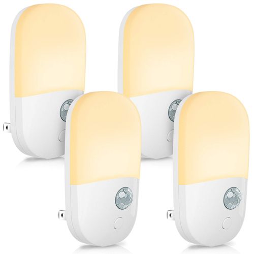 LED Sensor Light, Indoor Motion Sensor Light, Night Light, Night Light, Foot Light, Outlet Type, Bulb Color, 3 Modes, Energy Saving, Monthly Electricity Bill of Only 4 JPY, Suitable for Hallways,