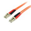 StarTech.com 2m Fiber Optic Cable - Multimode Duplex 62.5/125 - LSZH - LC/LC - OM1 - LC to LC Fiber Patch Cable (FIBLCLC2),Orange / Multimode Duplex