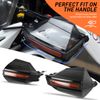 7/8" Black Motorcycle Handle Bar Hand Guards Protector Wind Deflector For Yamaha