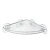 DGI Suction Cup Shower Caddy Corner Plastic Clear Storage Corner Shelf