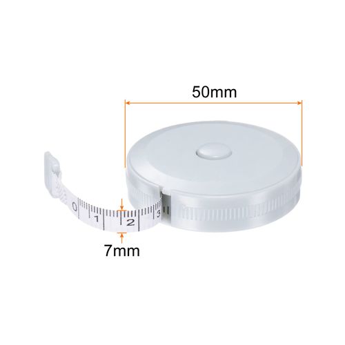 sourcing map Measuring Tape 2M/78-inch Round Retractable Tailors Tape Measure Pocket Size for Body, Fabric, Sewing and Crafts Measurements, Blue