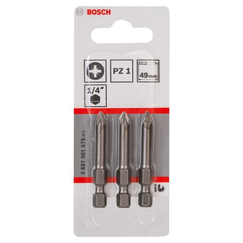 Bosch Extra Hard Screwdriver Bit PZ1 49mm 2607001575