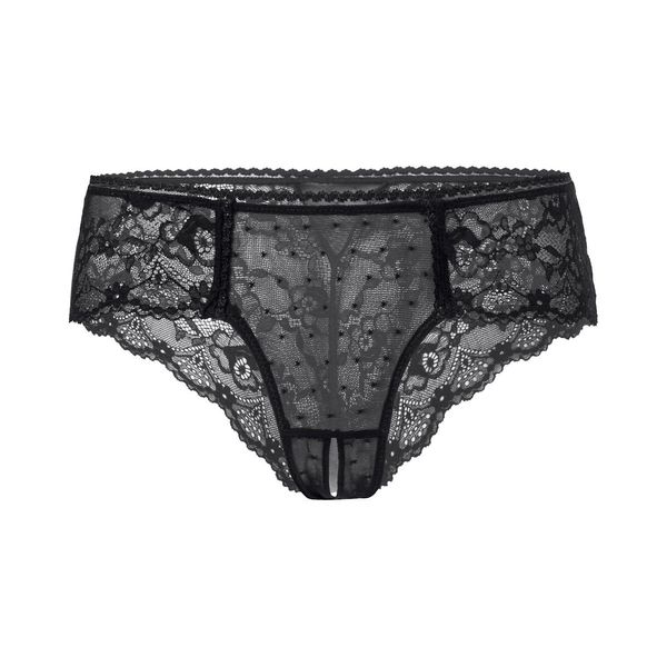 Verano Damen Slip sexy Damen Panty Ouvertslip - Open Back Lace Panty (M)