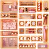25 PCS Plastic Drawer Organizers Set, 4-Size Versatile Bathroom and Vanity Dr...