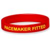 Pacemaker Fitted Silicone Wristband - 18cm - Red