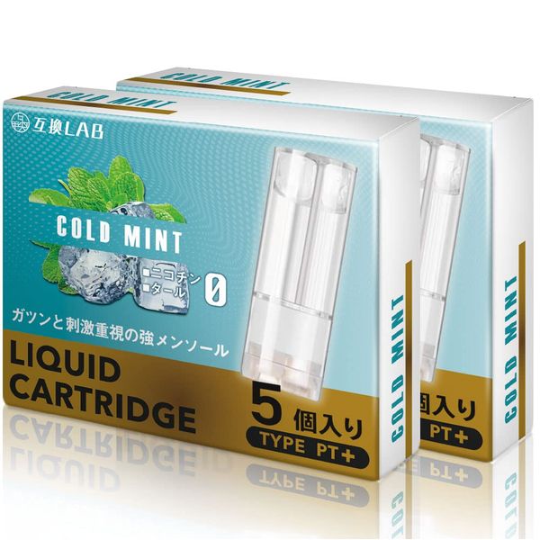 Compatible Labs With 2 Ploom Tech Plus Compatible Cartridges, 10 Cartridges, 10 Cartridges, Compatible LAB, All 21 Flavors, E-Cigarette, Menthol, Mint (Cold Mint, Pack of 10)