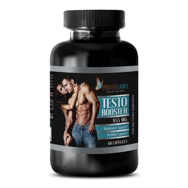 Maximum Strength For Men - TESTO BOOSTER 855mg - Natural 1 Bottle 60 Capsules
