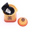 Temple-Inspired Ceramic Teapot Set with Three Cups – A Timeless Tea Experience (Orange Earth)
